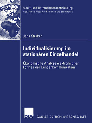 cover image of Individualisierung im stationären Einzelhandel